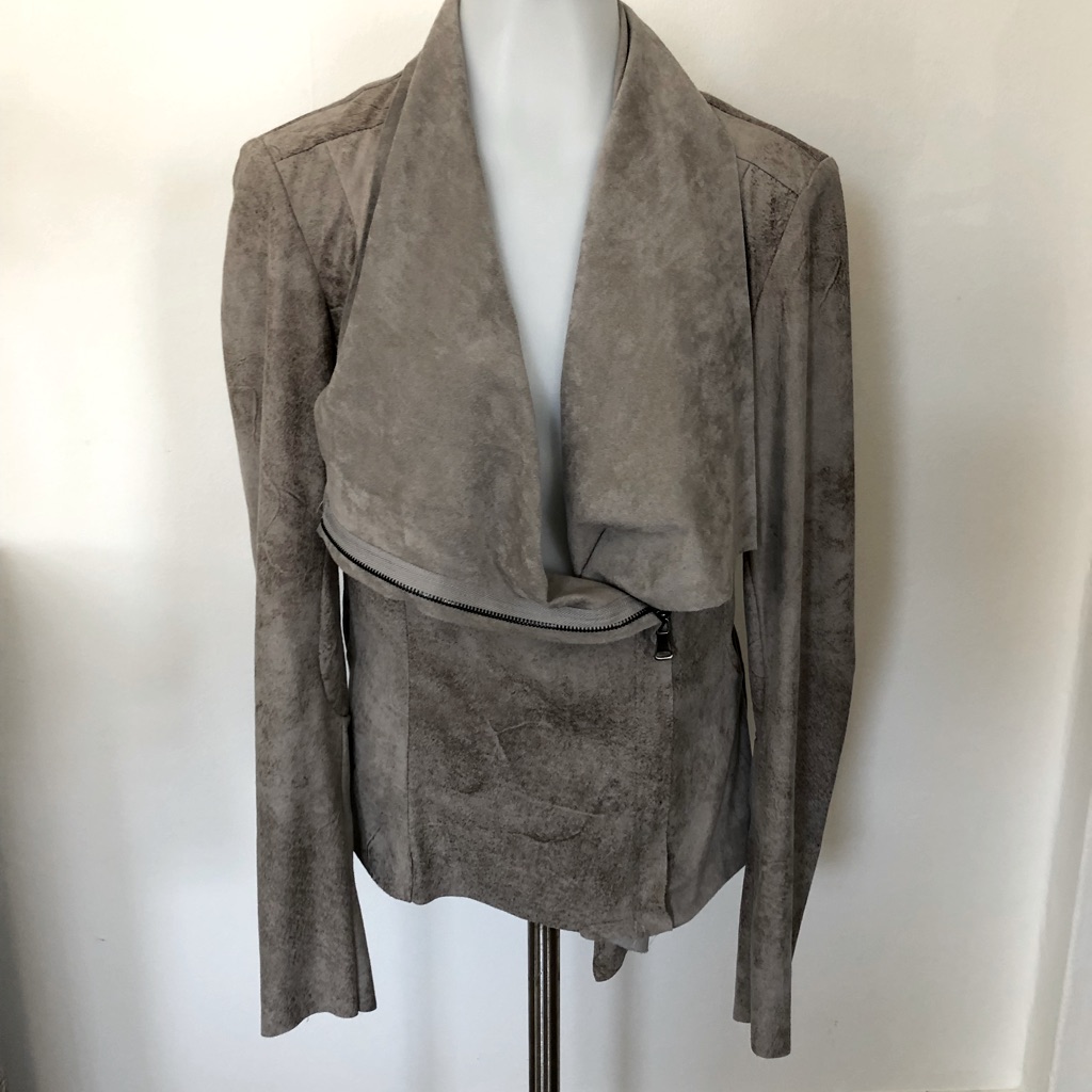 Versatile Suede Look Jacket